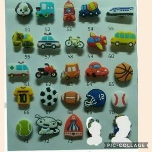 14 pcs. Shoe charms for crocs